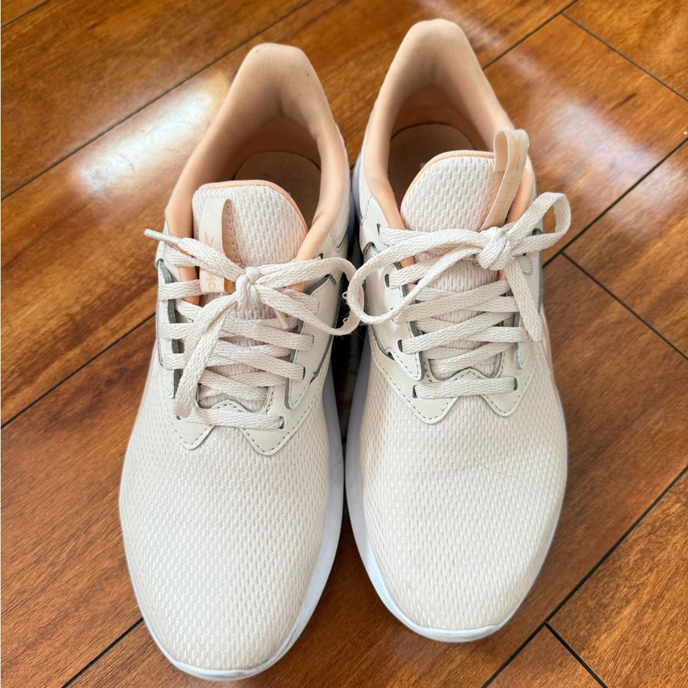 Reebok Peach and White Sneakers